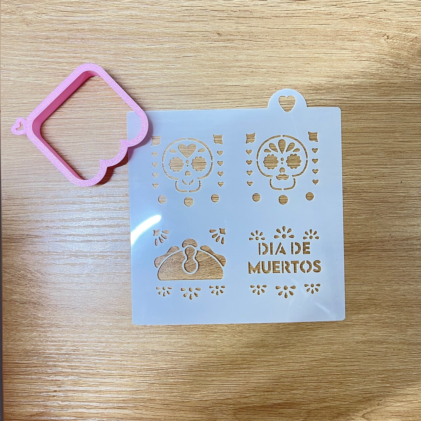 CORTADOR Y STENCIL - DIA DE MUERTOS PAPEL PICADO