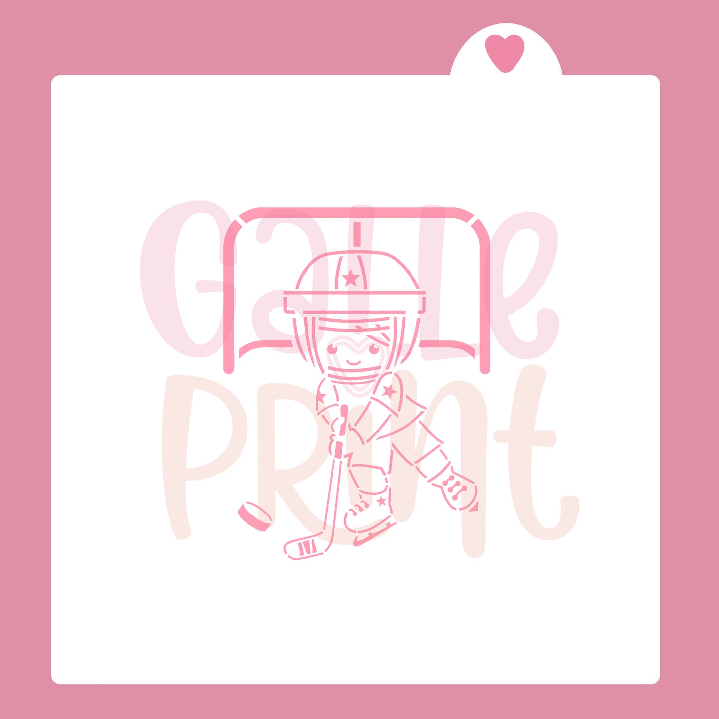 STENCIL - JUGADOR DE HOCKEY