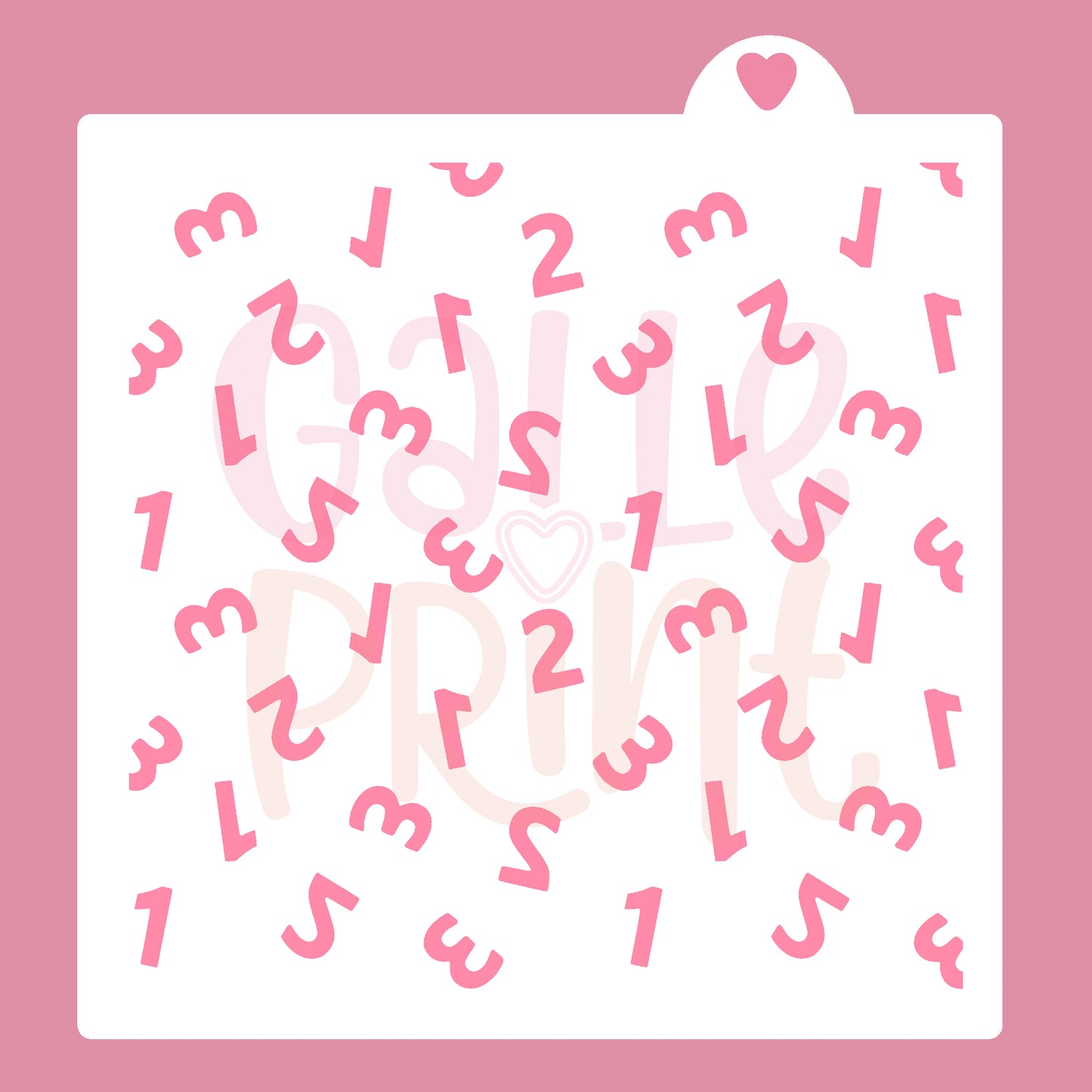 STENCIL - NÚMEROS (123)