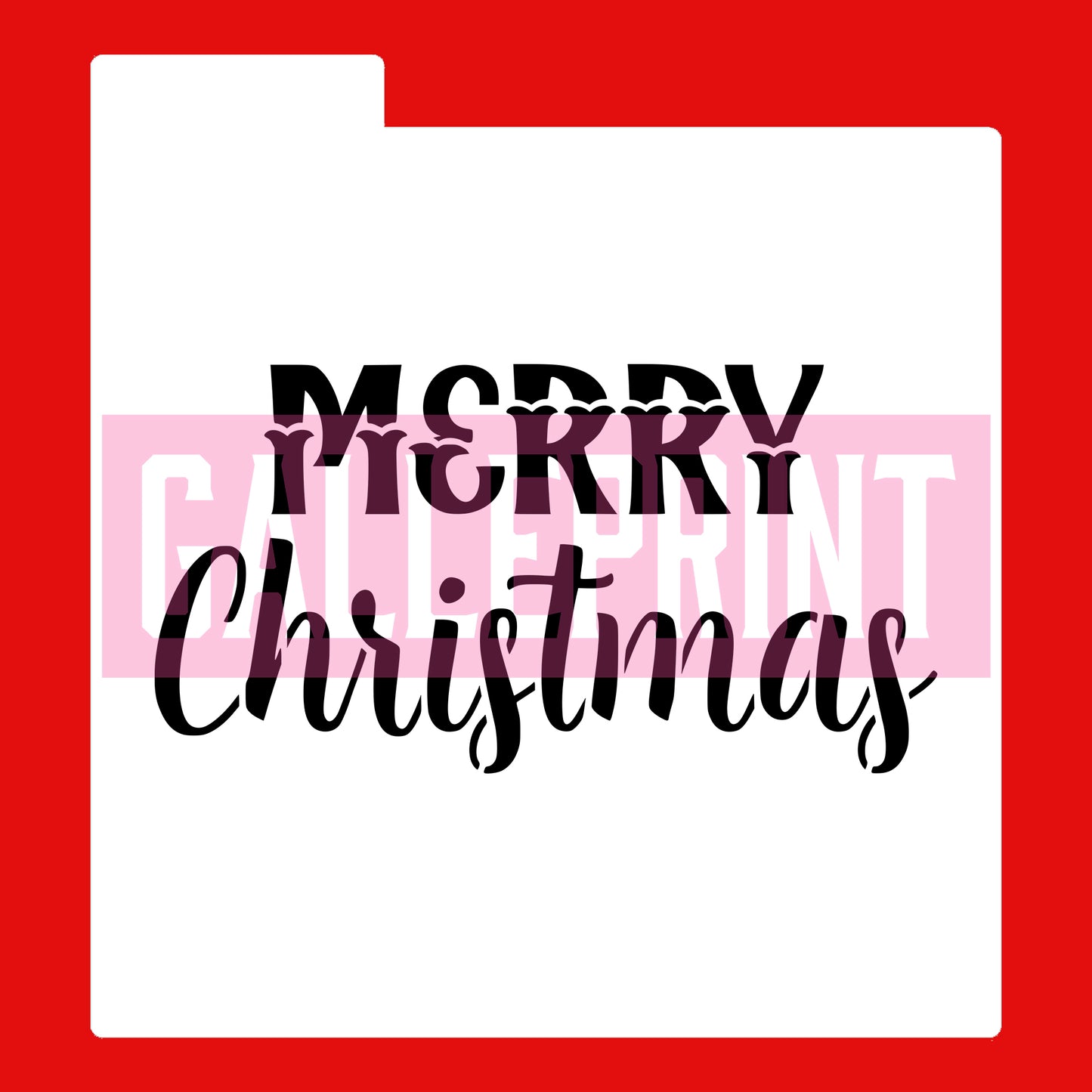 STENCIL - MERRY CHRISTMAS