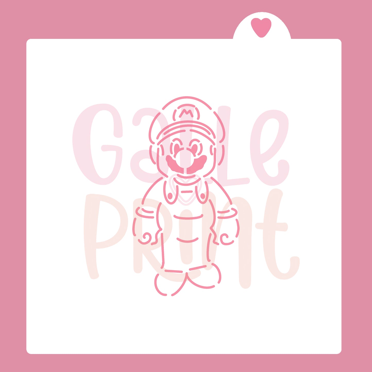STENCIL - MARIO BROS 2