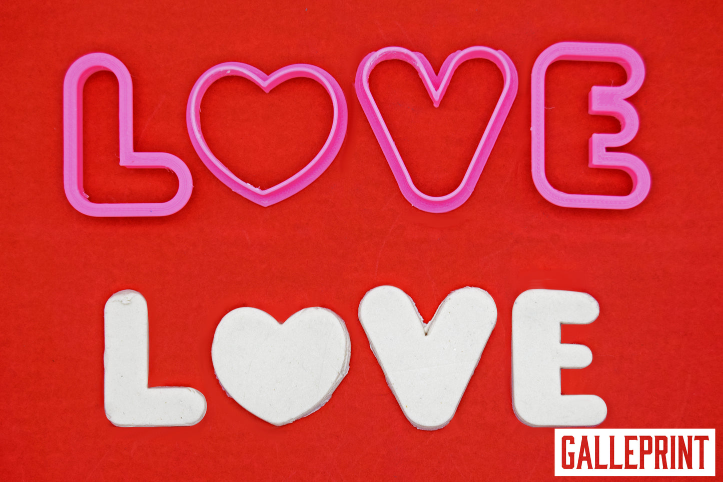 SET DE CORTADORES - LETRAS LOVE