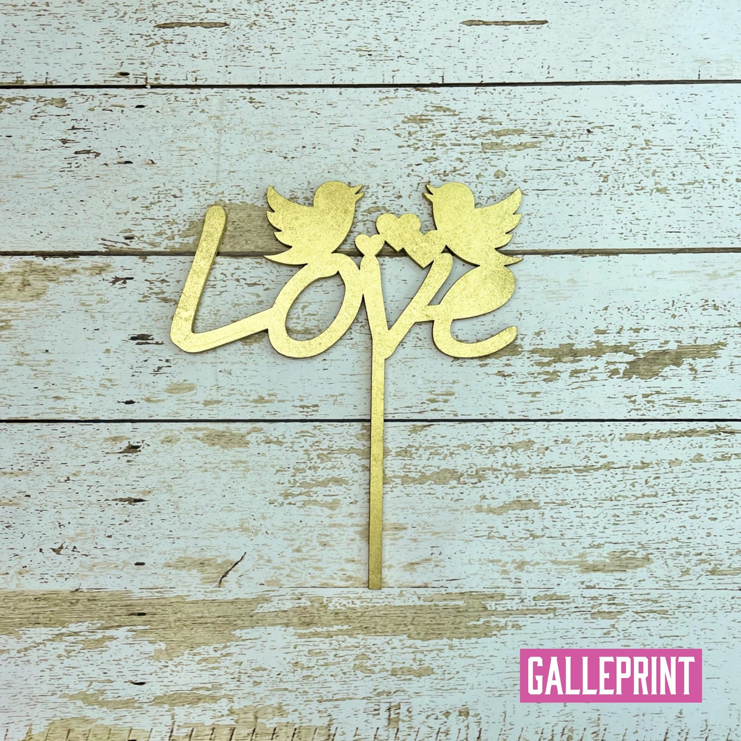 TOPPER - LOVE PAJARITOS