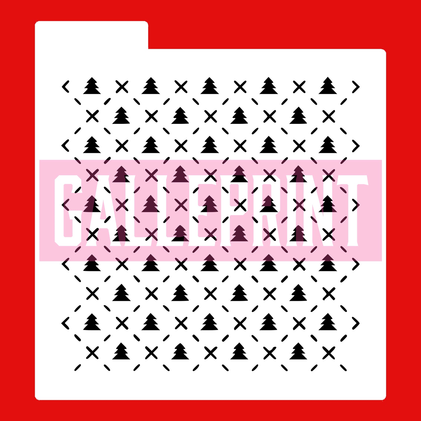 STENCIL - CUADRICULA ARBOLES