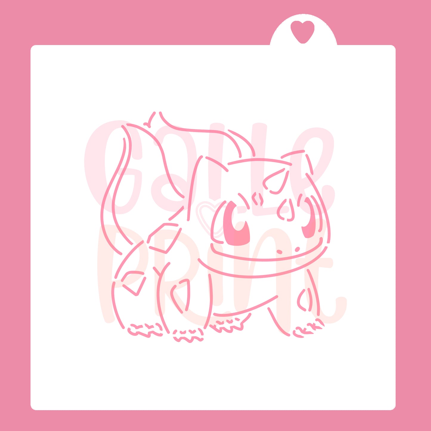 STENCIL - BULBASAUR (POKEMON)