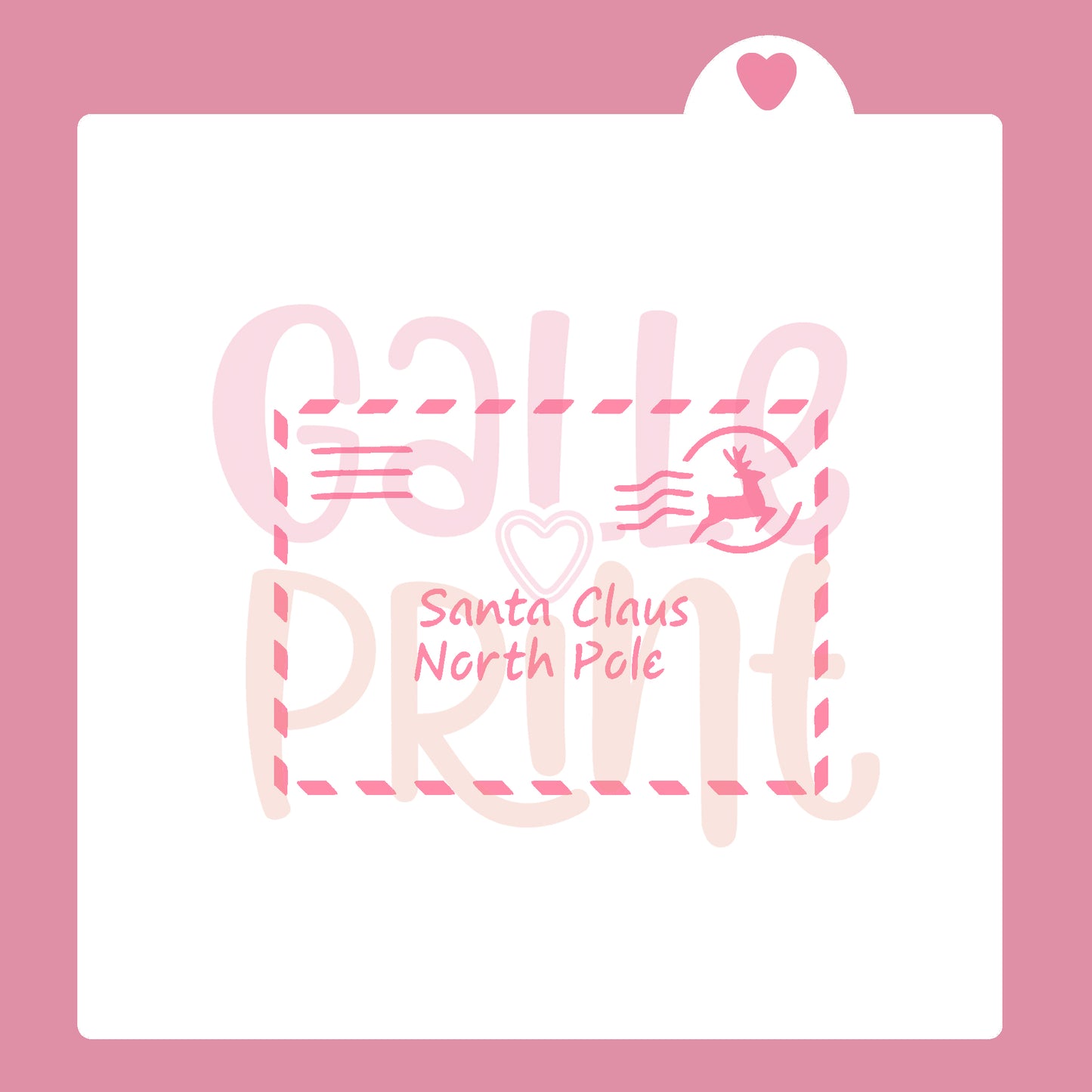 STENCIL - CARTA POLO NORTE