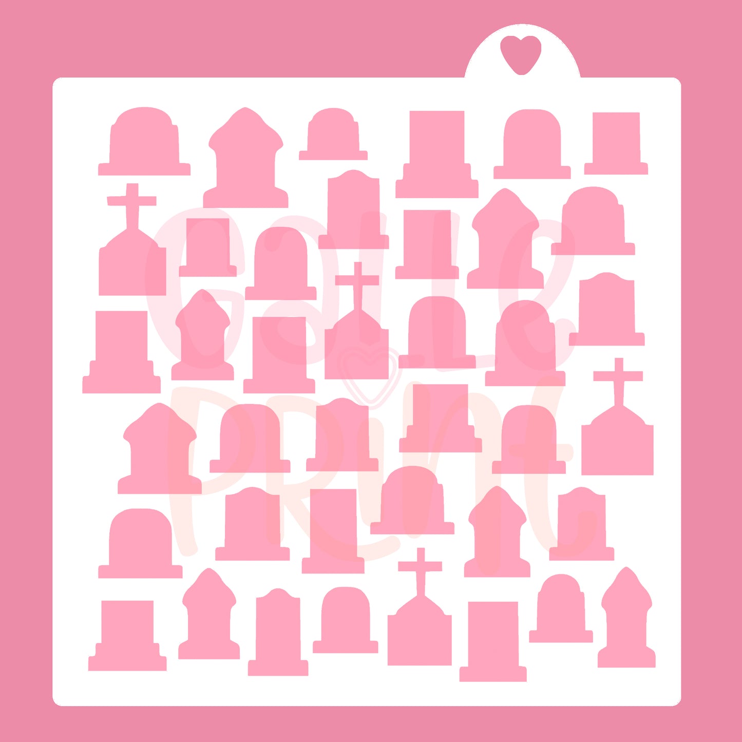 STENCIL - PATRÓN DE TUMBAS