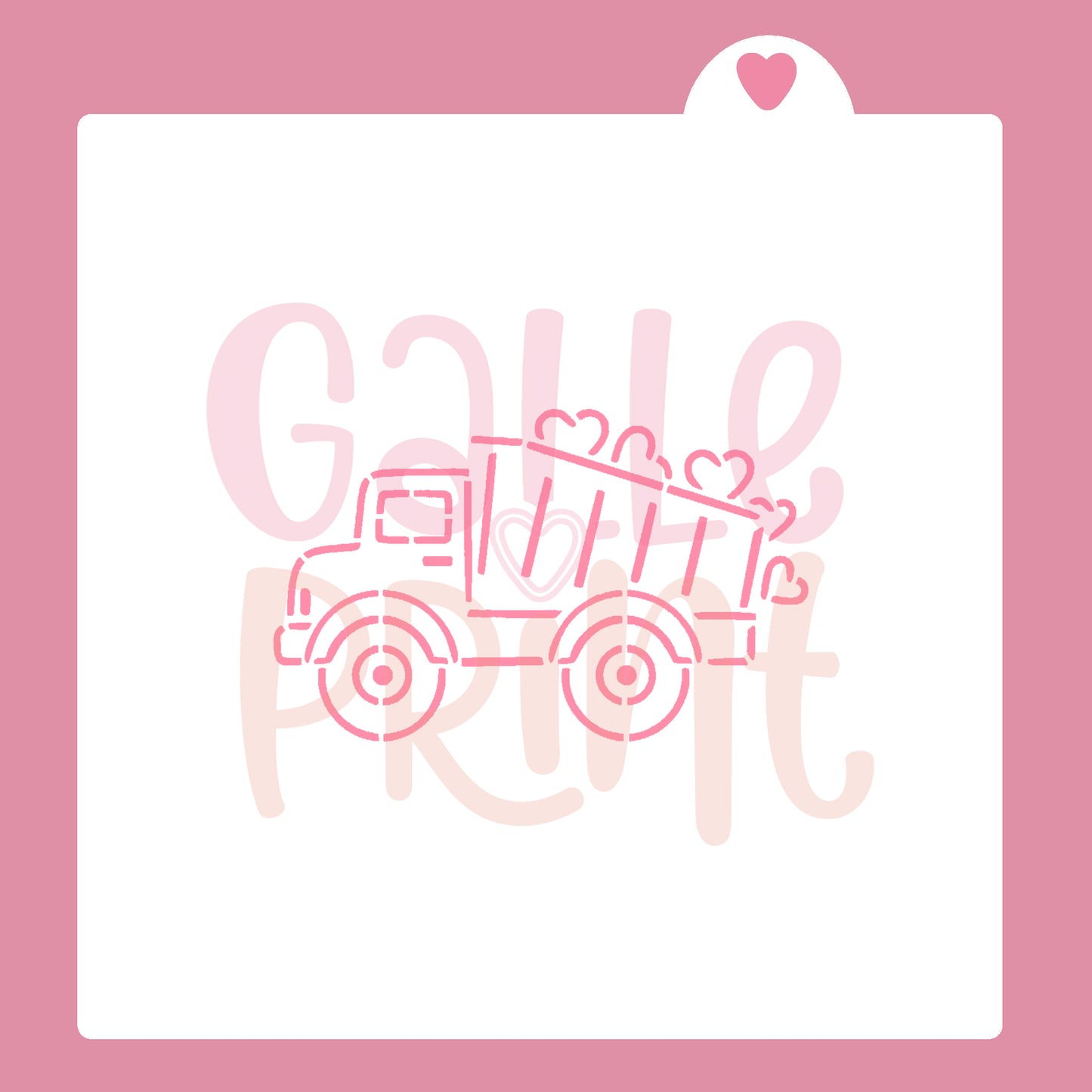 STENCIL - TRACTOR DEL AMOR