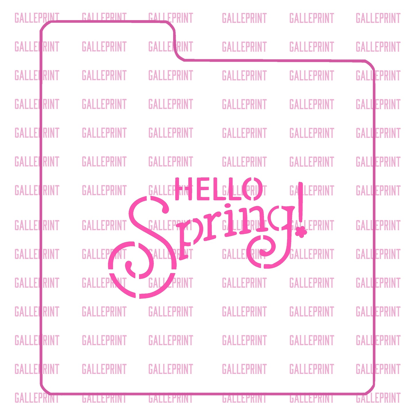 STENCIL - HELLO SPRING