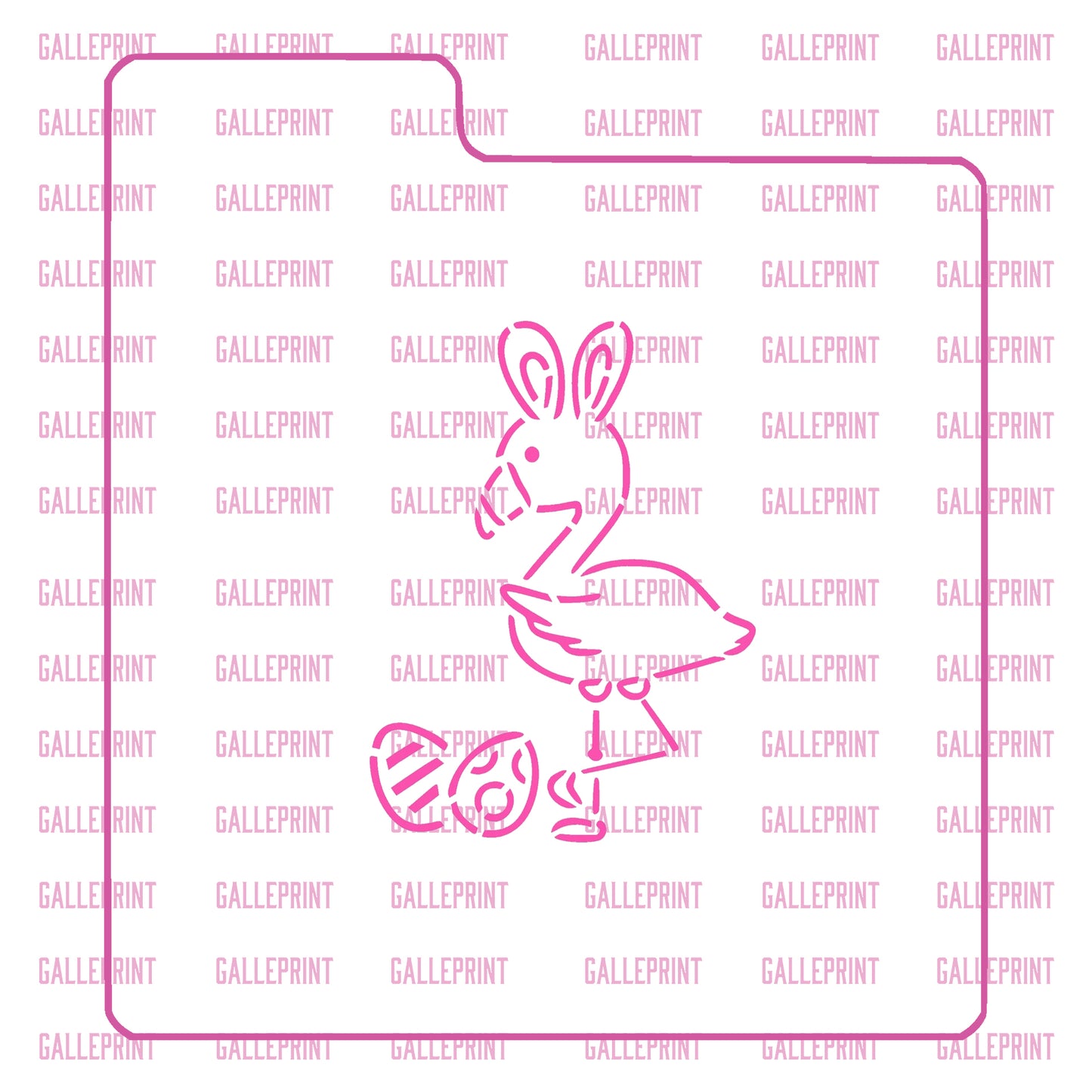STENCIL - FLAMINGO DE PASCUA PYO