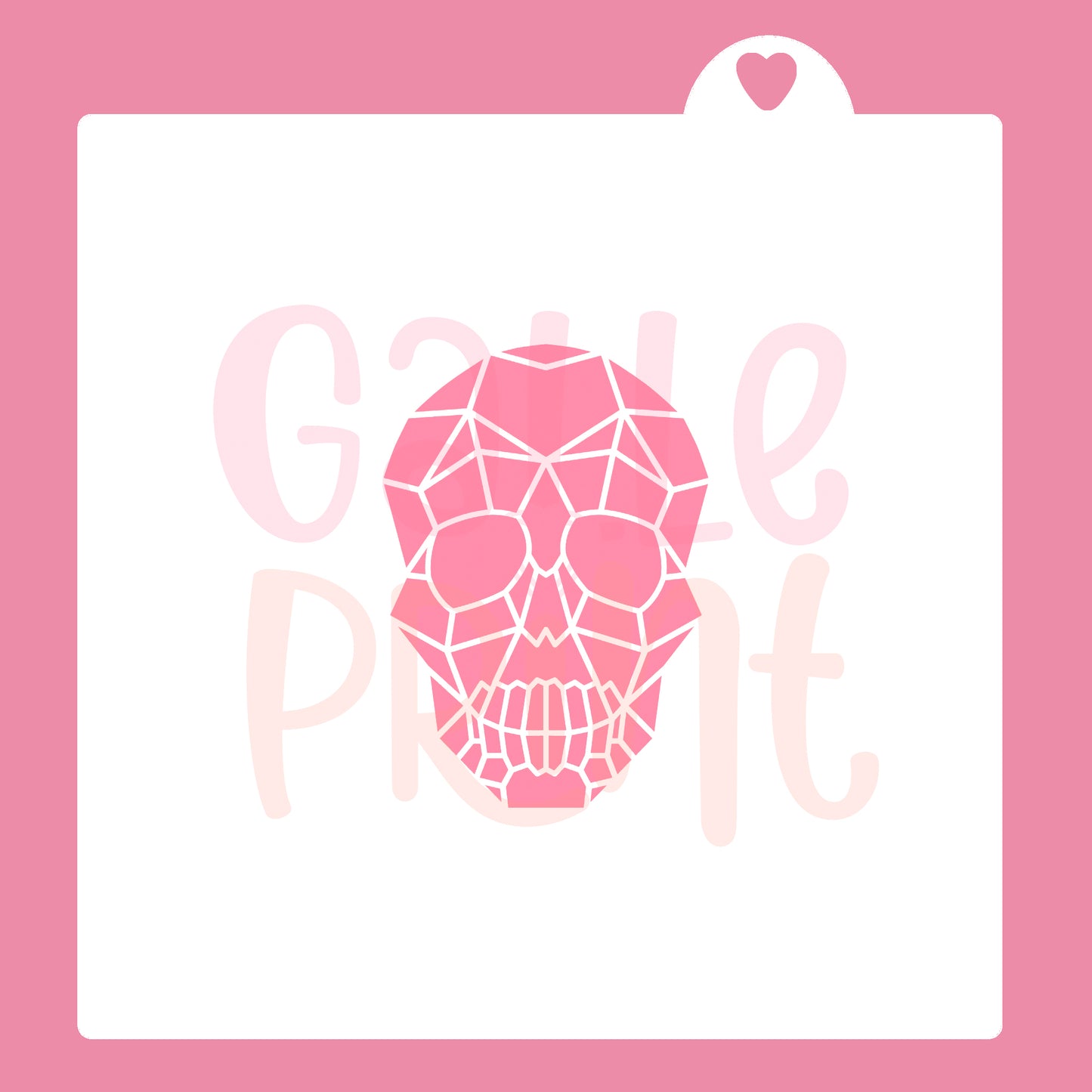 STENCIL - CALAVERA GEOMÉTRICA 02