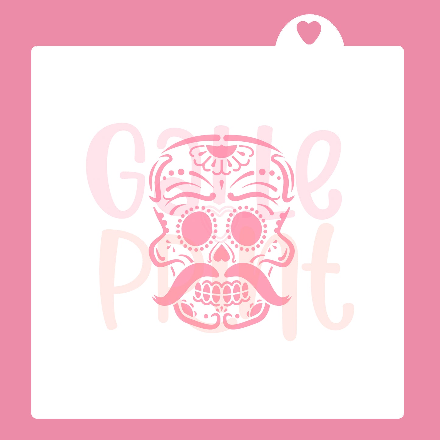 STENCIL - CALAVERA CON BIGOTE