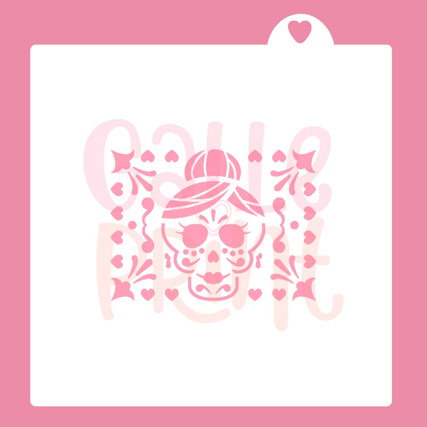 STENCIL - CALAVERA (PAPEL PICADO)