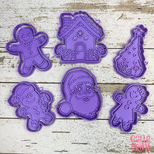 SET DE CORTADORES Y MARCADORES - NAVIDAD KIT 6