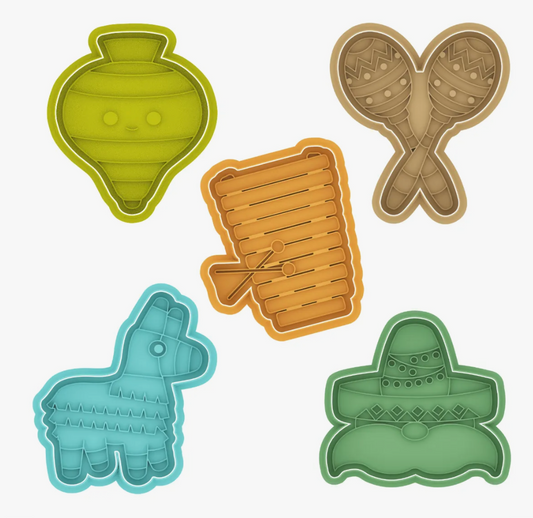 SET DE CORTADORES Y MARCADORES - ELEMENTOS MEXICANOS