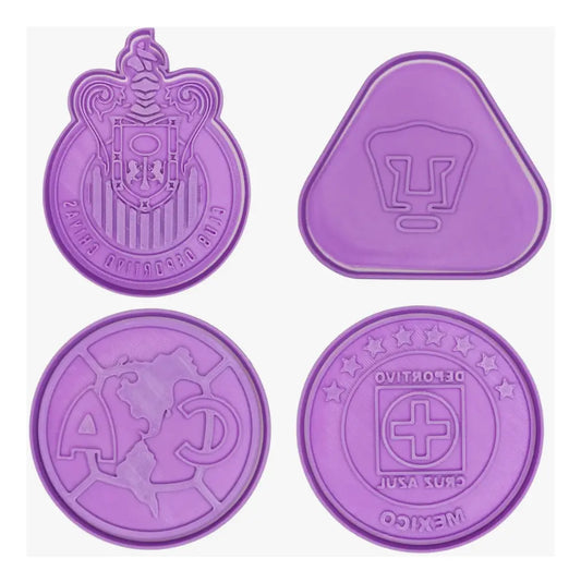 SET DE CORTADORES Y MARCADORES - EQUIPOS DE FÚTBOL