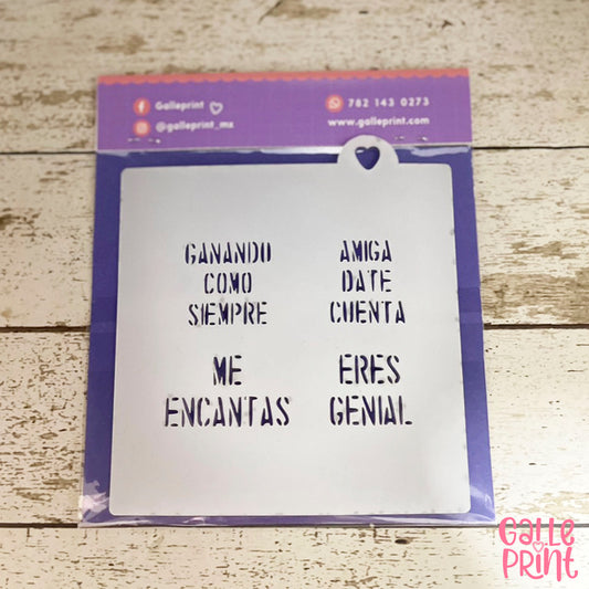 STENCIL - FRASES (AMOR)