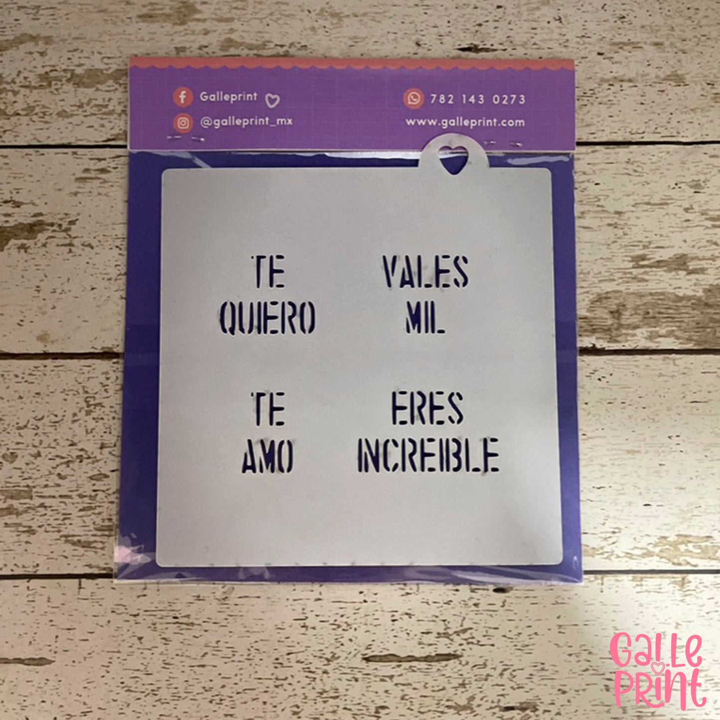 STENCIL - FRASES (TE QUIERO)