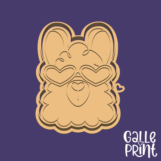 CORTADOR Y MARCADOR - LLAMA LENTES DE CORAZÓN