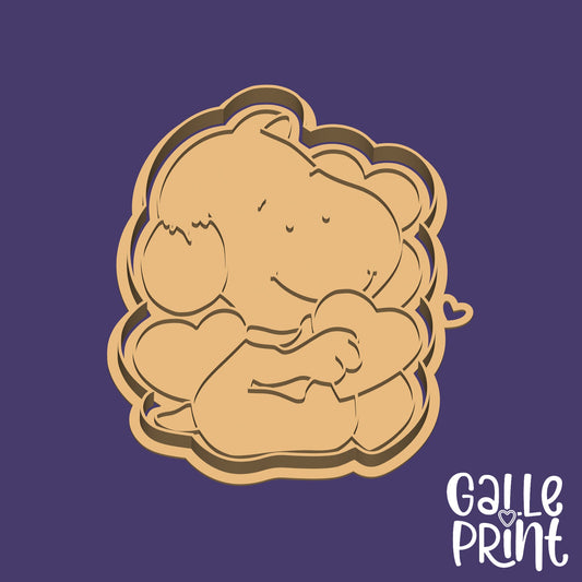 CORTADOR Y MARCADOR - BABY SNOOPY CORAZONES