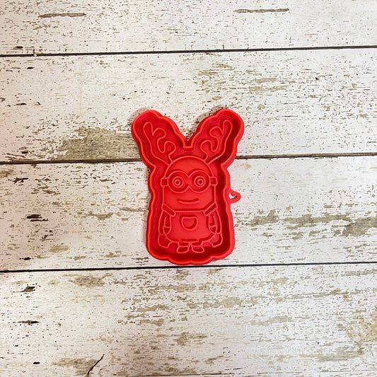 CORTADOR Y MARCADOR - MINION CON OREJAS DE RENO