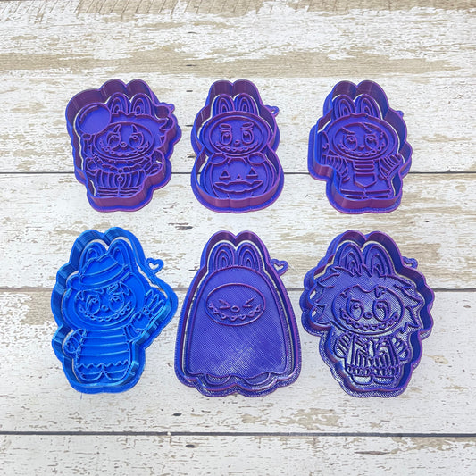 CORTADOR Y MARCADOR - LABUBUS HALLOWEEN (A ELEGIR)