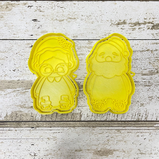 CORTADOR Y MARCADOR - PAREJA SANTA CLAUS PIJAMA