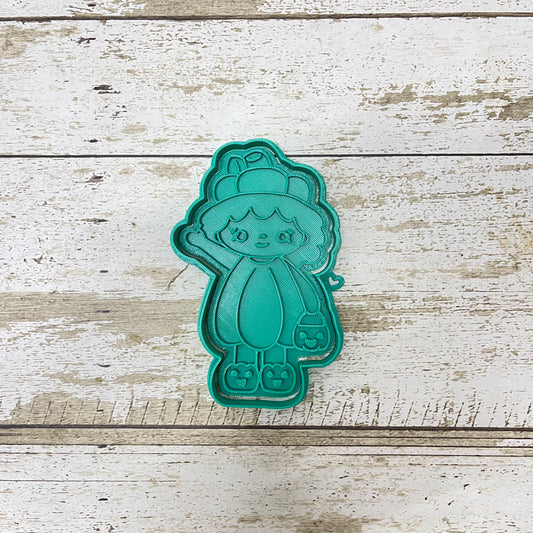 CORTADOR Y MARCADOR - NIÑA CON DISFRAZ DE CALABAZA