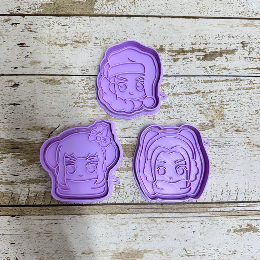 SET DE CORTADORES Y MARCADORES - CARA DE HUNTRIX NAVIDAD