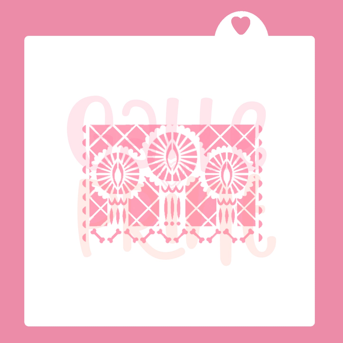 STENCIL - PAPEL PICADO VELAS