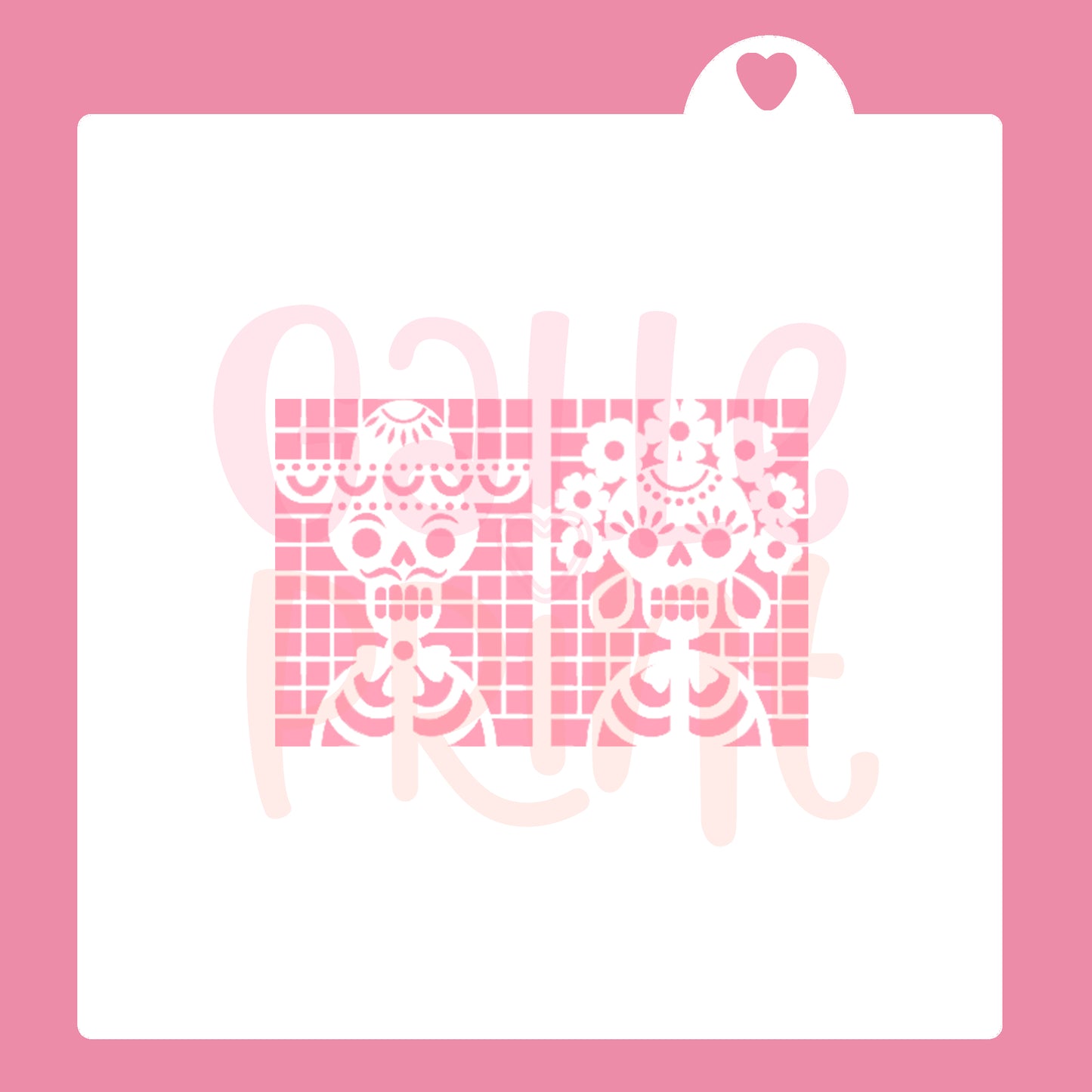STENCIL - PAPEL PICADO CATRINES