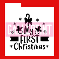 STENCIL - MY FIRST CHRISTMAS
