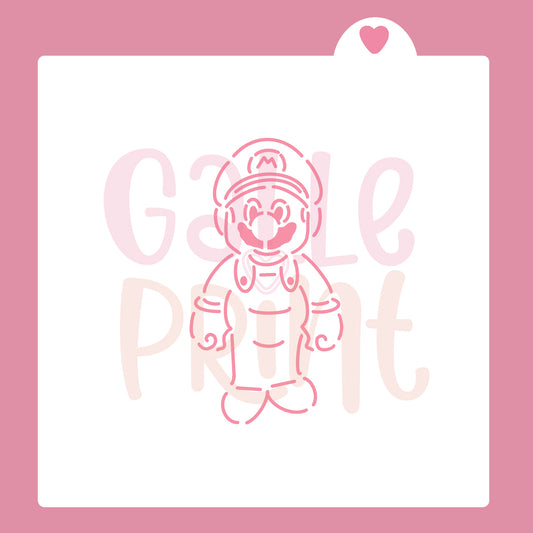 STENCIL - MARIO BROS 2