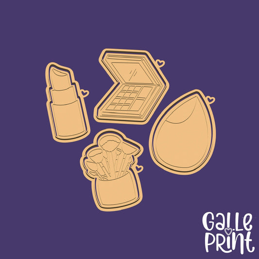 SET DE CORTADORES Y MARCADORES - KIT DE MAQUILLAJE