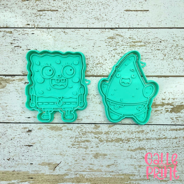 SET DE CORTADORES Y MARCADORES - BOB ESPONJA Y PATRICIO