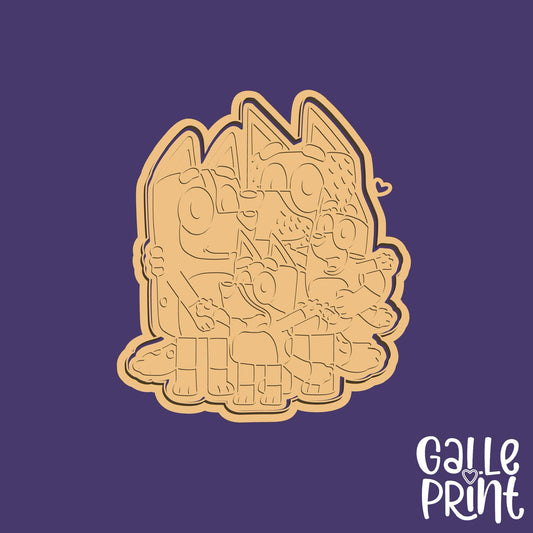 CORTADOR Y MARCADOR - FAMILIA BLUEY