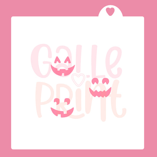 STENCIL - CARITAS PARA CALABAZAS DE HALLOWEEN