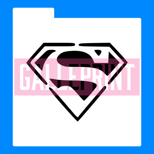 STENCIL - ESCUDO DE SUPERMAN