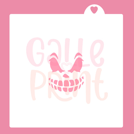 STENCIL - CARA MONSTRUO