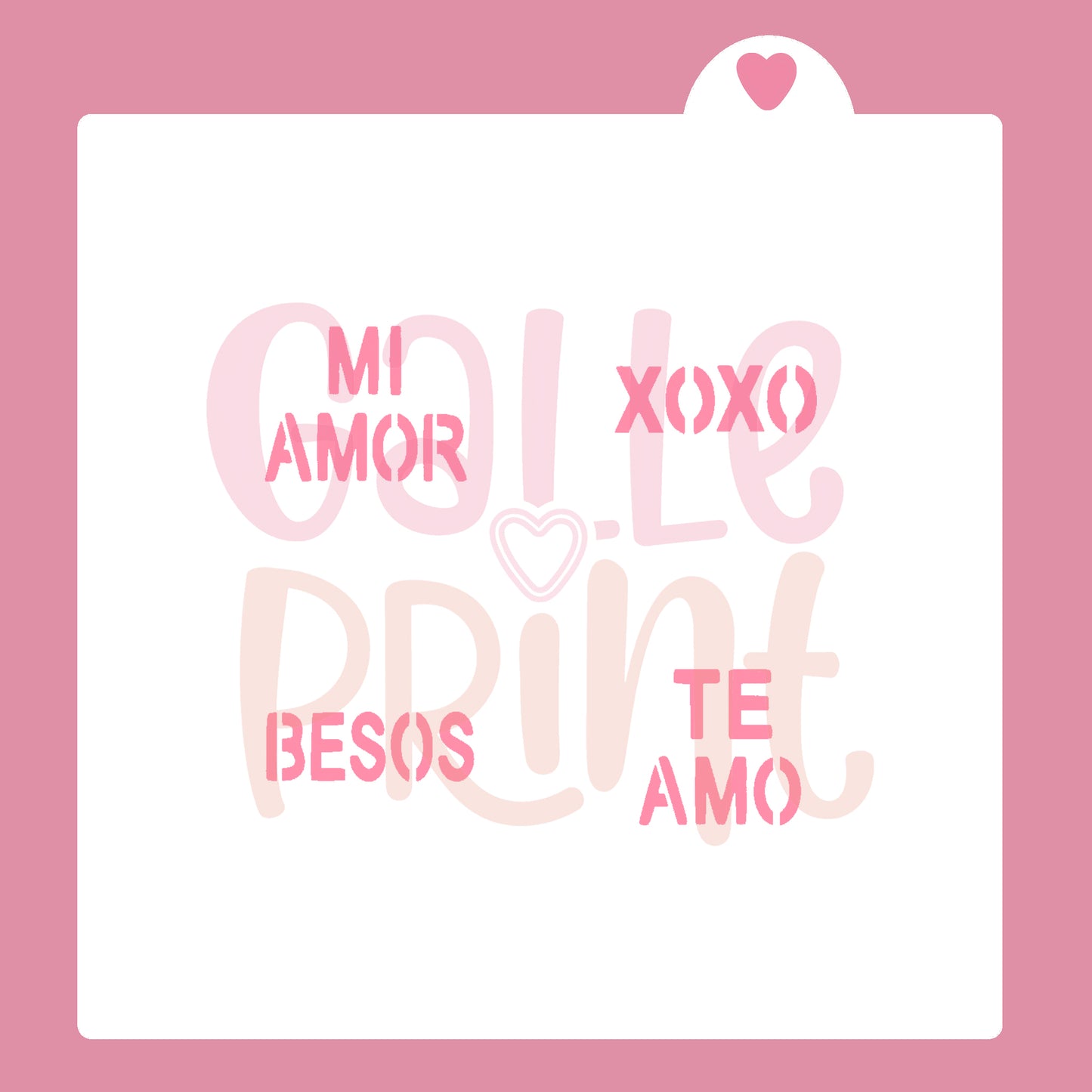 STENCIL - FRASES DE AMOR EN ESPAÑOL