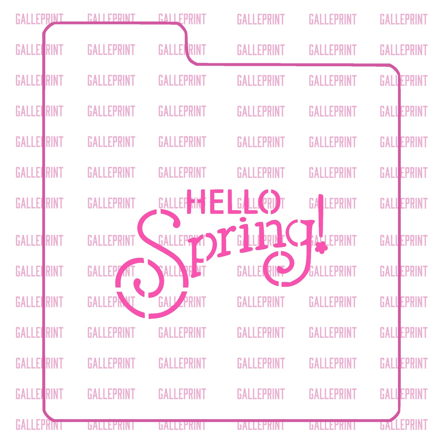 STENCIL - HELLO SPRING