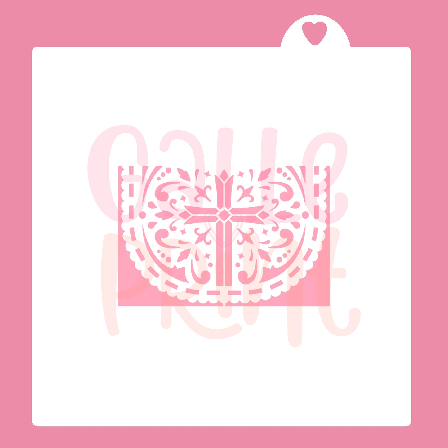 STENCIL - PAPEL PICADO (CRUZ)