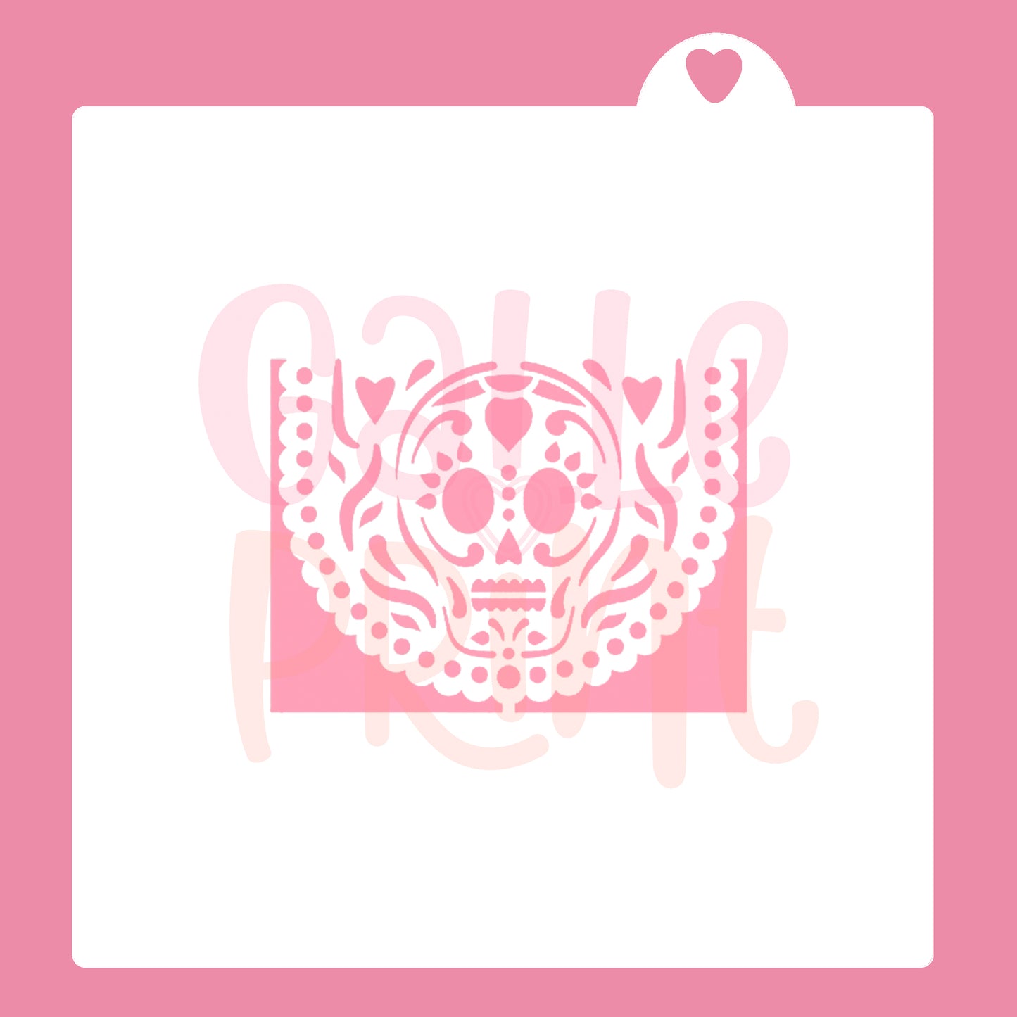 STENCIL - CALAVERA (PAPEL PICADO)